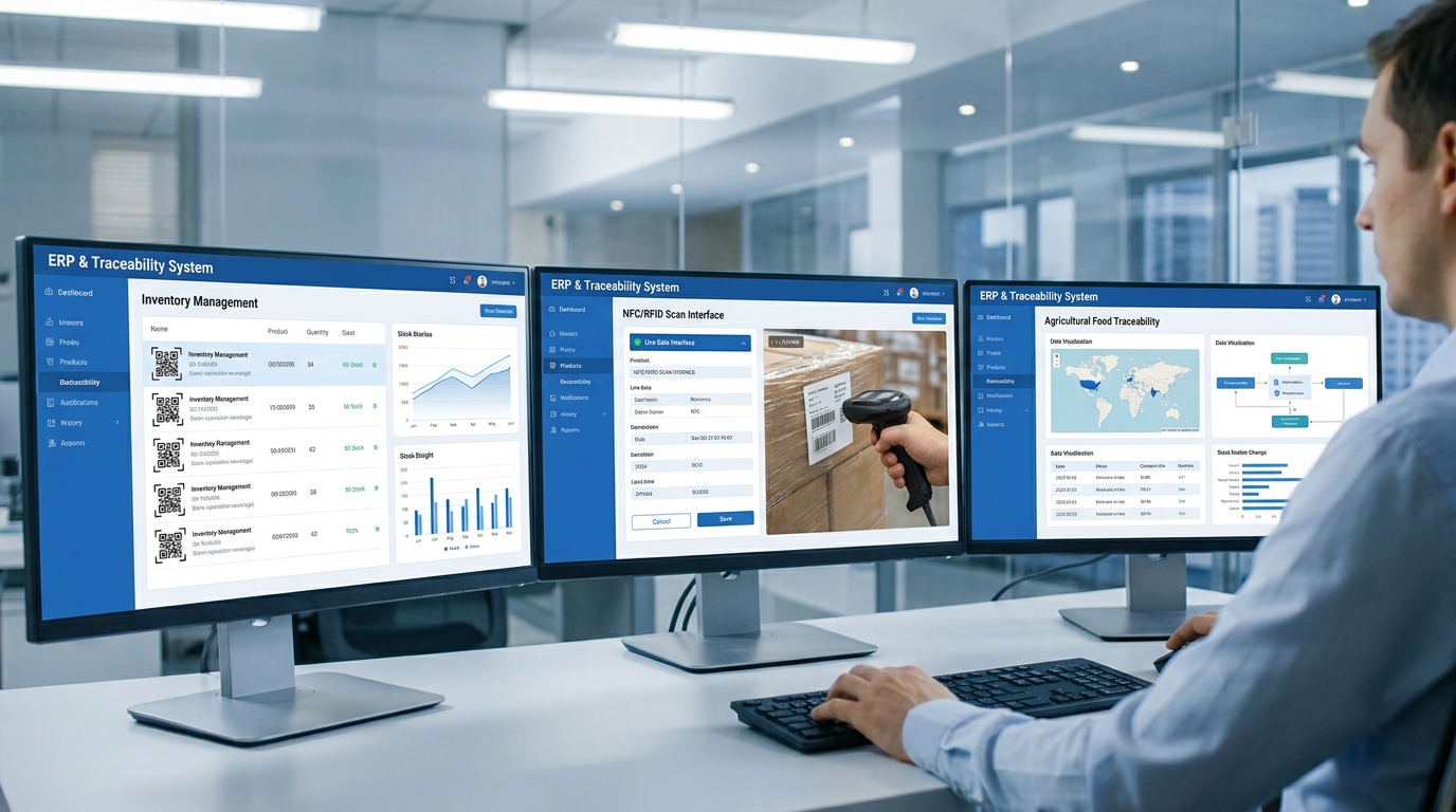 ERP y sistema de trazabilidad con NFC/RFID